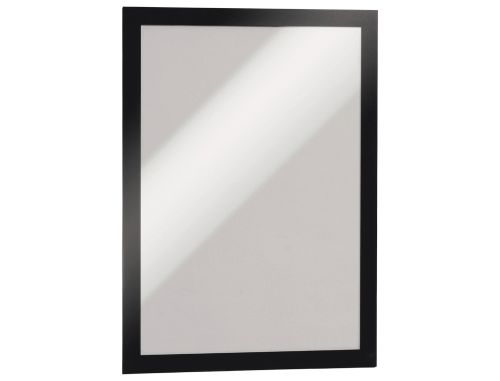 Moldura porta anuncios durable magnetico din a4 dorso adesivo removivel cor preto pack de 2 unidades , Durable , 78316 , 4005546404875